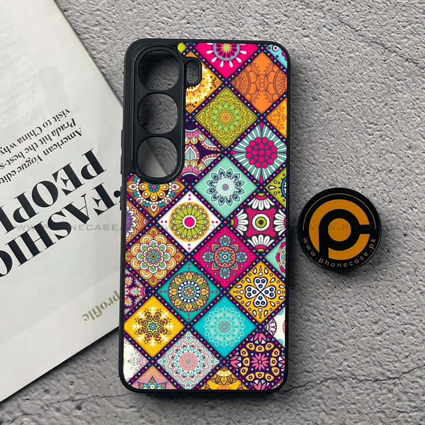 Vivo V40 Lite (IDN) - Mandala Art Design - Premium Metal Printed soft Bumper Shock Proof Case