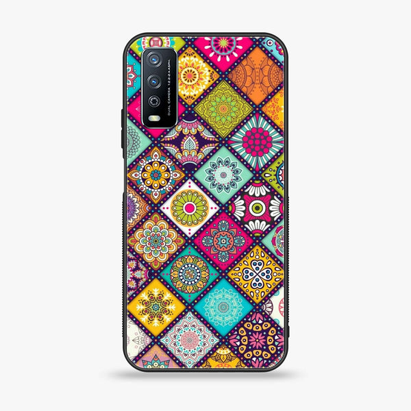 Vivo Y11s - Mandala Art Design -  Premium Printed Metal soft Bumper shock Proof Case