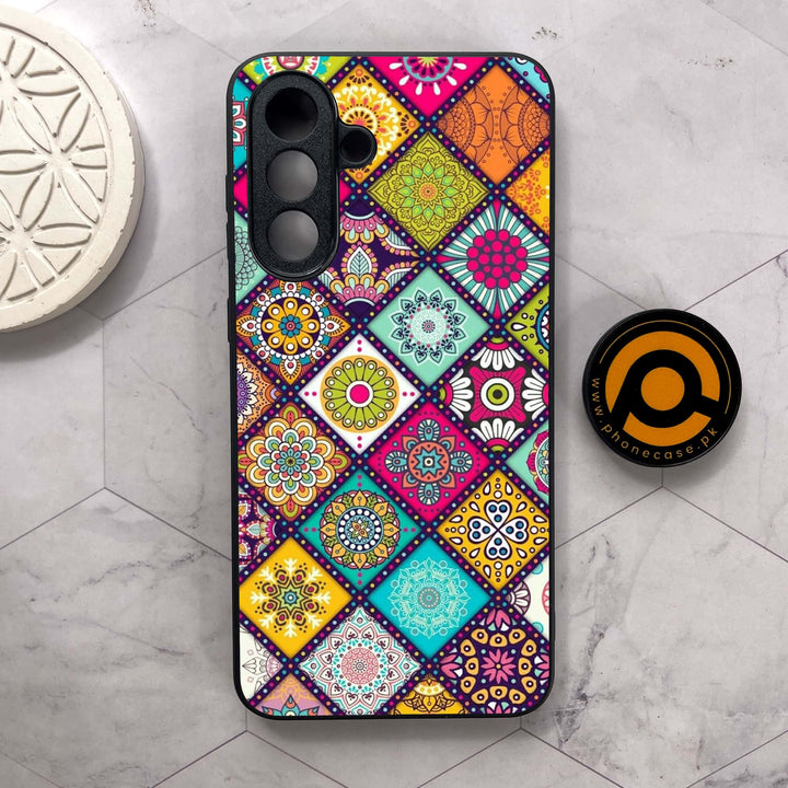 Samsung Galaxy A56 5G - Mandala Art Design - Premium Metal Printed soft Bumper shock Proof Case CS-46789