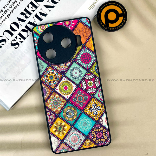 Tecno Camon 30 Pro 5G - Mandala Art Design -  Premium Printed Metal soft Bumper shock Proof Case