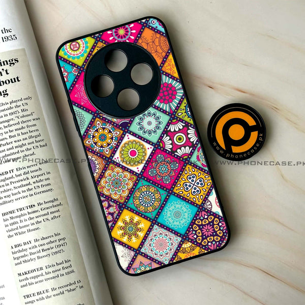 Tecno Spark 30C - Mandala Art Design - Premium Printed Glass soft Bumper Shock Proof Case