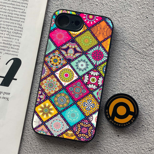 iPhone 16e - Mandala Art Design - Premium Metal Printed soft Bumper shock Proof Case