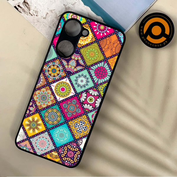 Vivo Y03 / Y18 / Y03T- Mandala Art Design -  Premium Printed Metal soft Bumper shock Proof Case  CS-32674  CS-38029