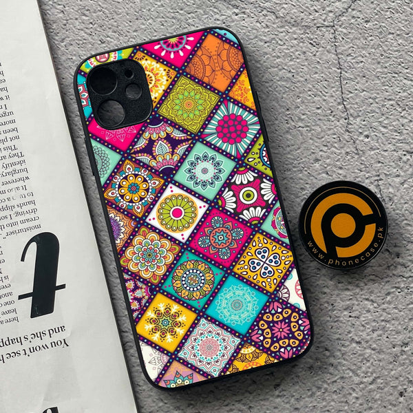 iPhone 11 - Mandala Art Design - Premium Printed Glass soft Bumper shock Proof Case