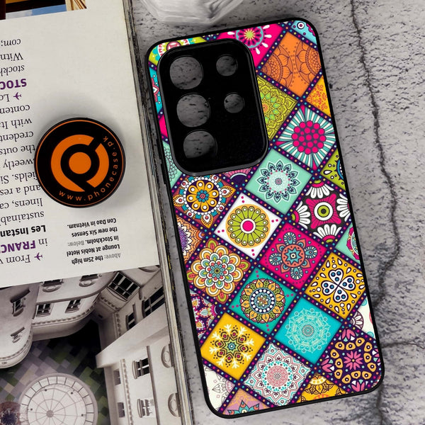 Vivo Y29 4G - Mandala Art Design - Premium Metal Printed soft Bumper Shock Proof Case  CS-34103  CS-36638