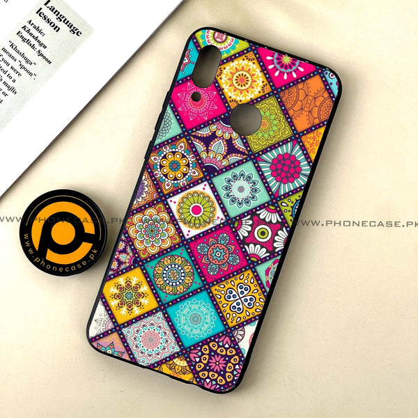 Huawei Nova 3 - Mandala Art Design - Premium Printed Glass soft Bumper Shock Proof Case