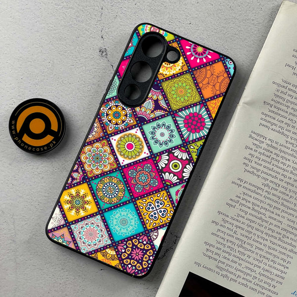 Vivo Y04 - Mandala Art Design  - Premium Metal Printed soft Bumper shock Proof Case