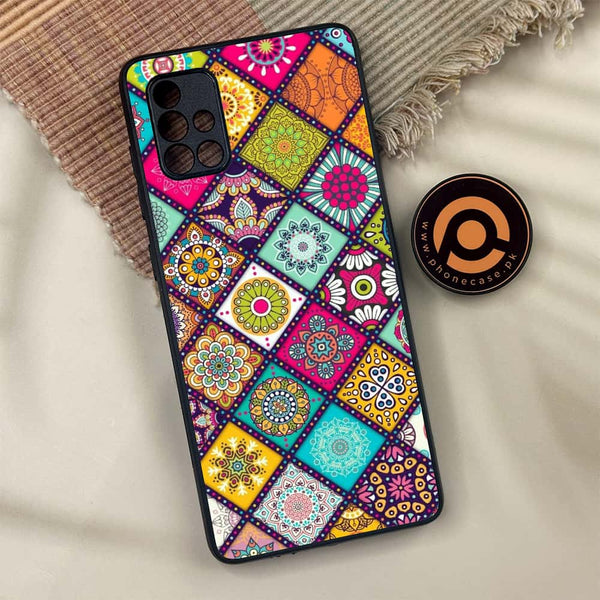 Samsung Galaxy A71 - Mandala Art Design - Premium Metal Printed soft Bumper shock Proof Case