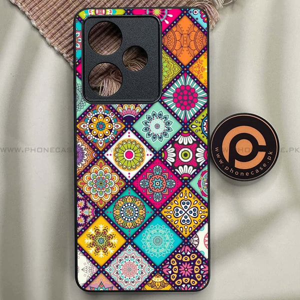 Realme GT 7 - Mandala Art Design - Premium Metal Printed soft Bumper shock Proof Case