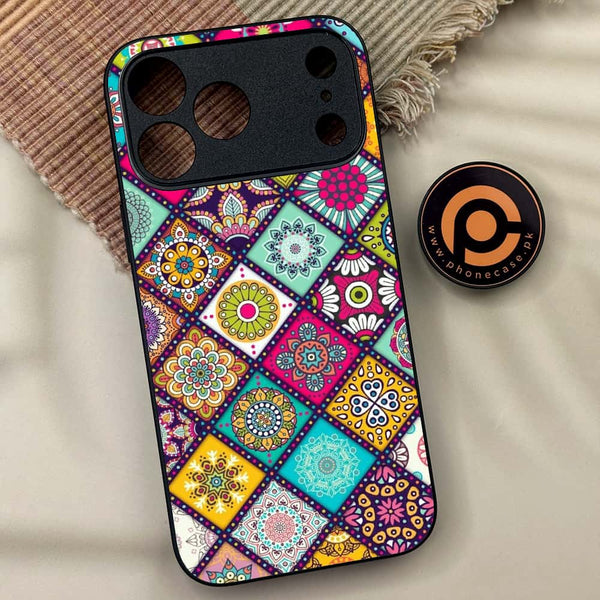 iPhone 17 Pro Max - Mandala Art Design - Premium Metal Printed soft Bumper shock Proof Case