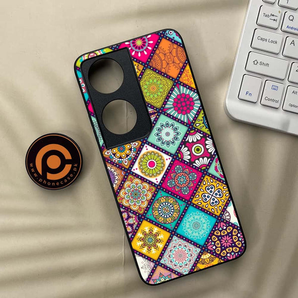 Honor x7b - Mandala Art Design - Premium Metal Printed soft Bumper shock Proof Case