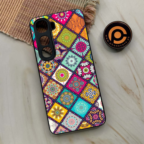 Vivo Y400 - Mandala Art Design - Premium Metal Printed soft Bumper shock Proof Case