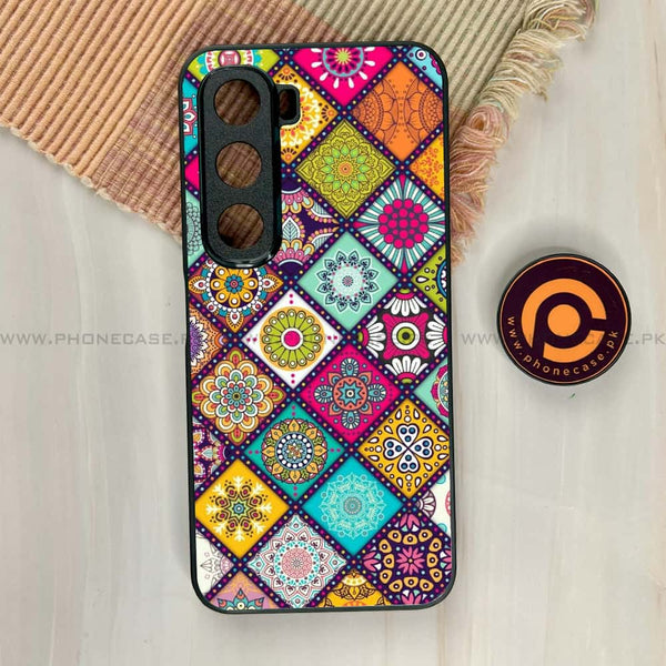 Infinix Hot 60/ Hot 60i  - Mandala Art Design - Premium Metal Printed soft Bumper shock Proof Case  CS-36811