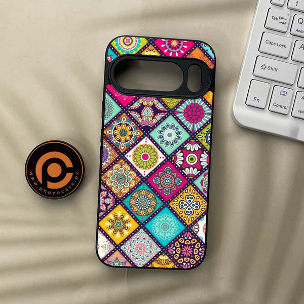 Google Pixel 10  - Mandala Art Design - Premium Metal Printed soft Bumper Shockof Case
