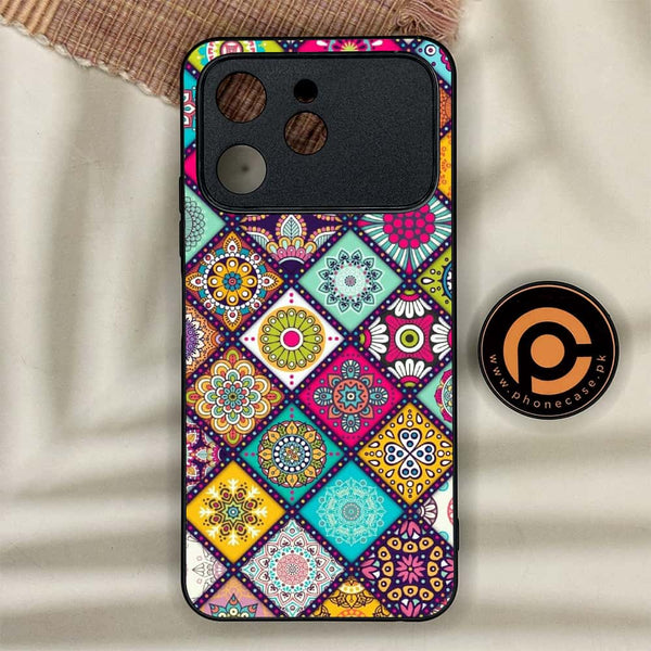 Tecno Spark 40 - Mandala Art Design - Premium Metal Printed soft Bumper shock Proof Case CS-38329