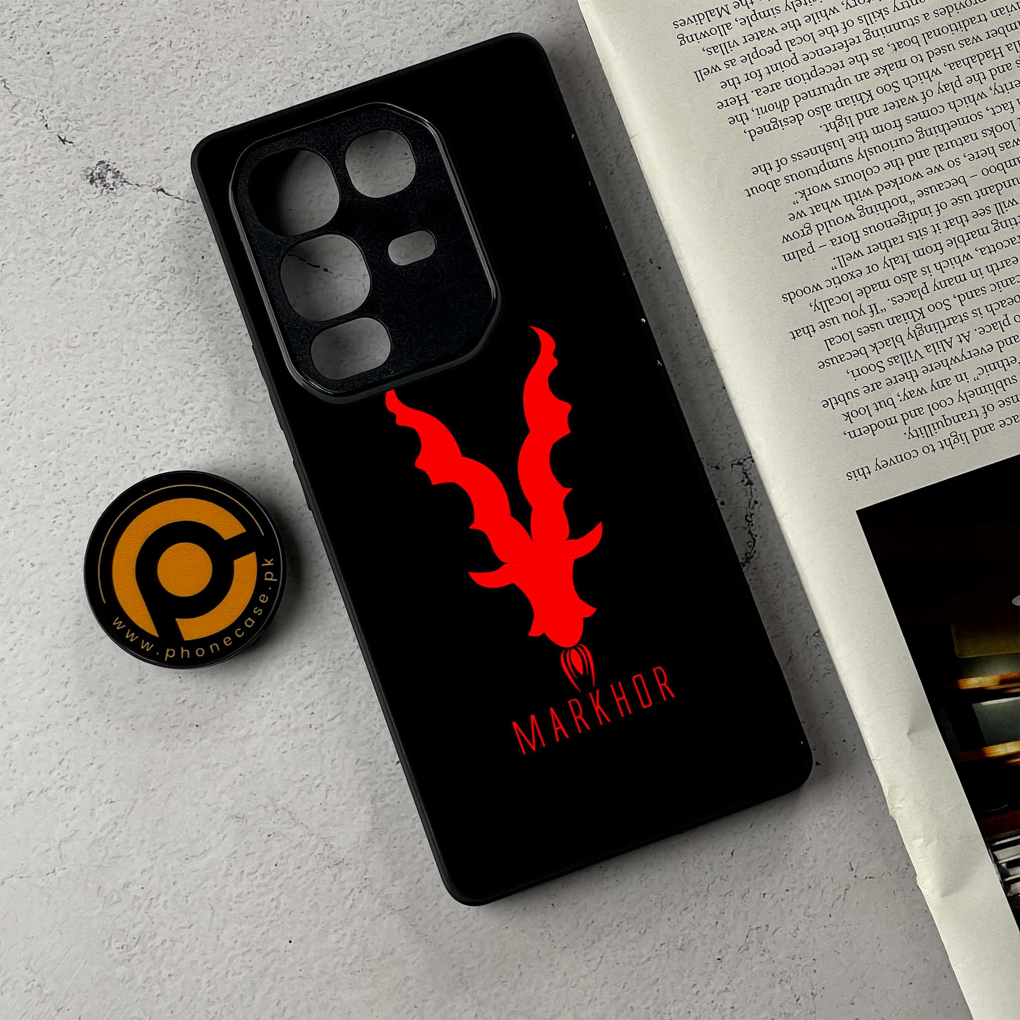 Infinix Note 50 - Markhor Series - Premium Metal Printed Soft Bumper Shockproof Case