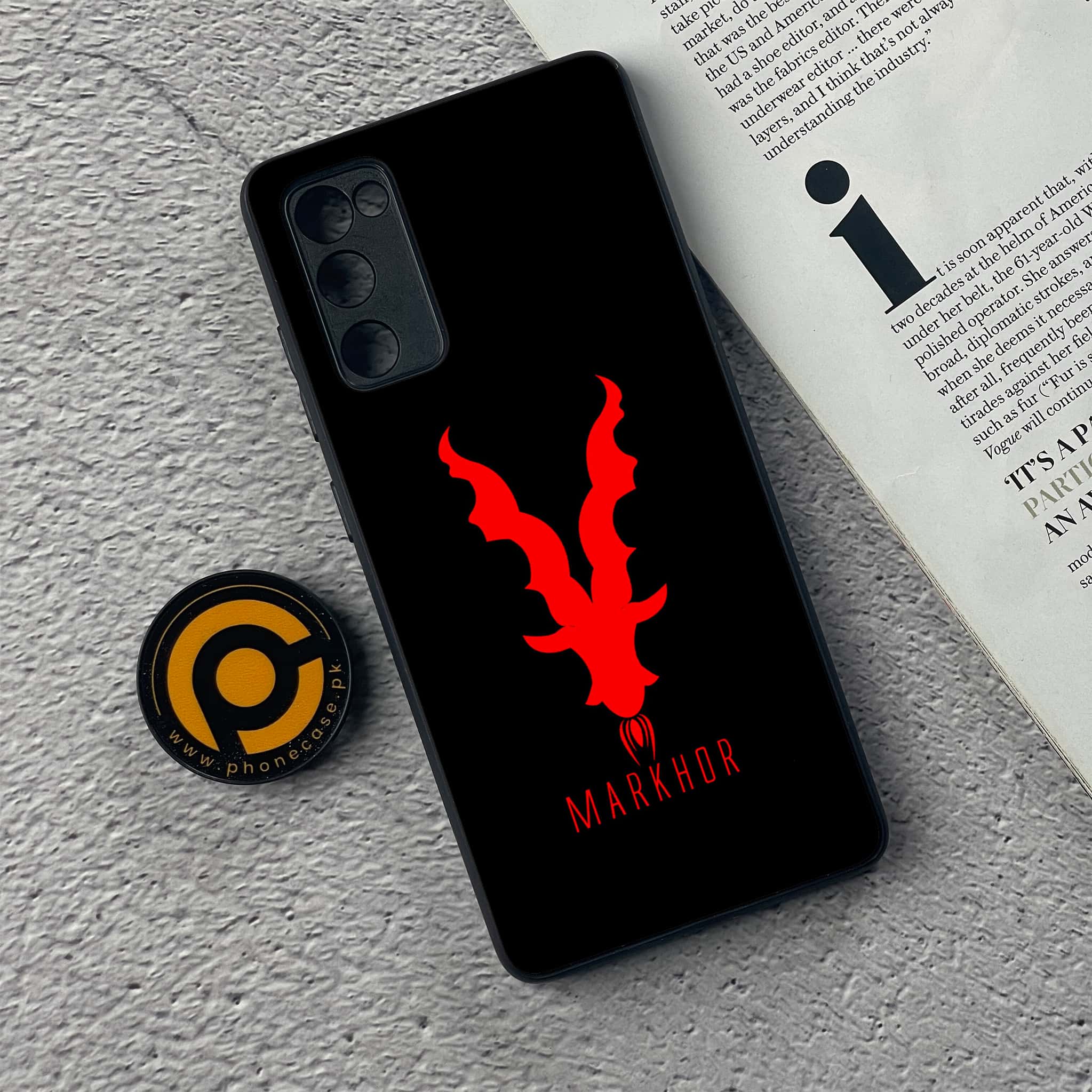 Galaxy S20 FE - Markhor Series - Premium Printed Glass soft Bumper shock Proof Case