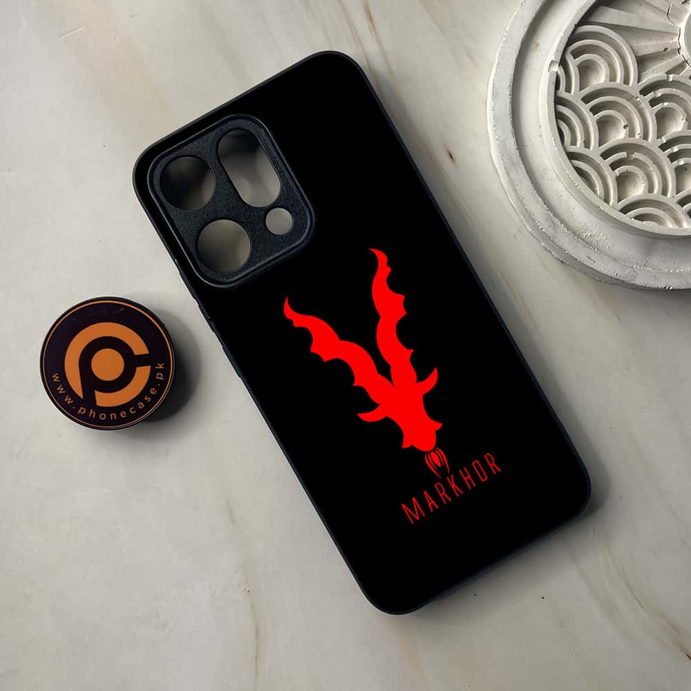 Oppo Reno 14 5G - Markhor Series - Premium Metal Printed soft Bumper shock Proof Case