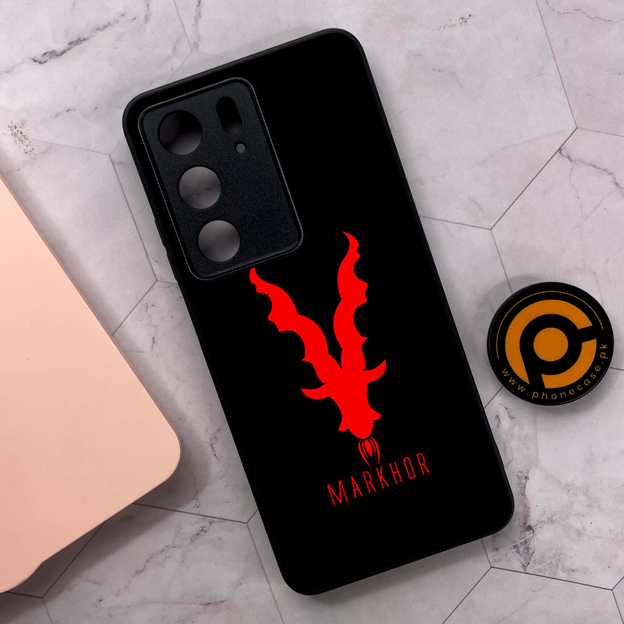 Realme C75x 4G - Markhor Series - Premium Metal Printed soft Bumper shock Proof Case
