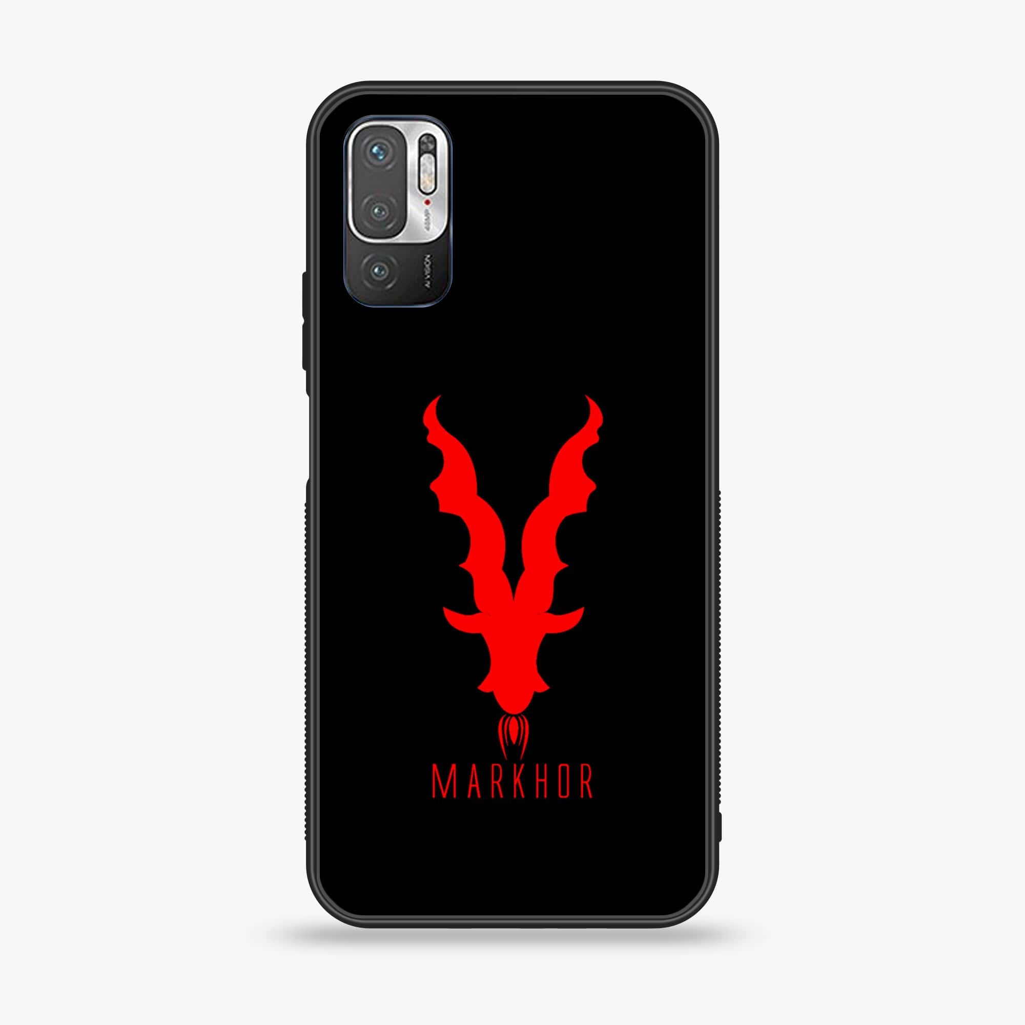 Xiaomi Redmi Note 10 5G - Markhor Series - Premium Printed Glass soft Bumper shock Proof Case