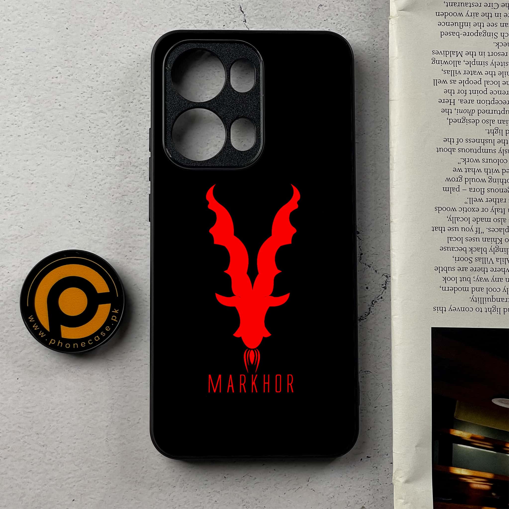 Oppo Reno 13 Pro - Markhor Series - Premium Metal Printed Soft Bumper Shockproof Case