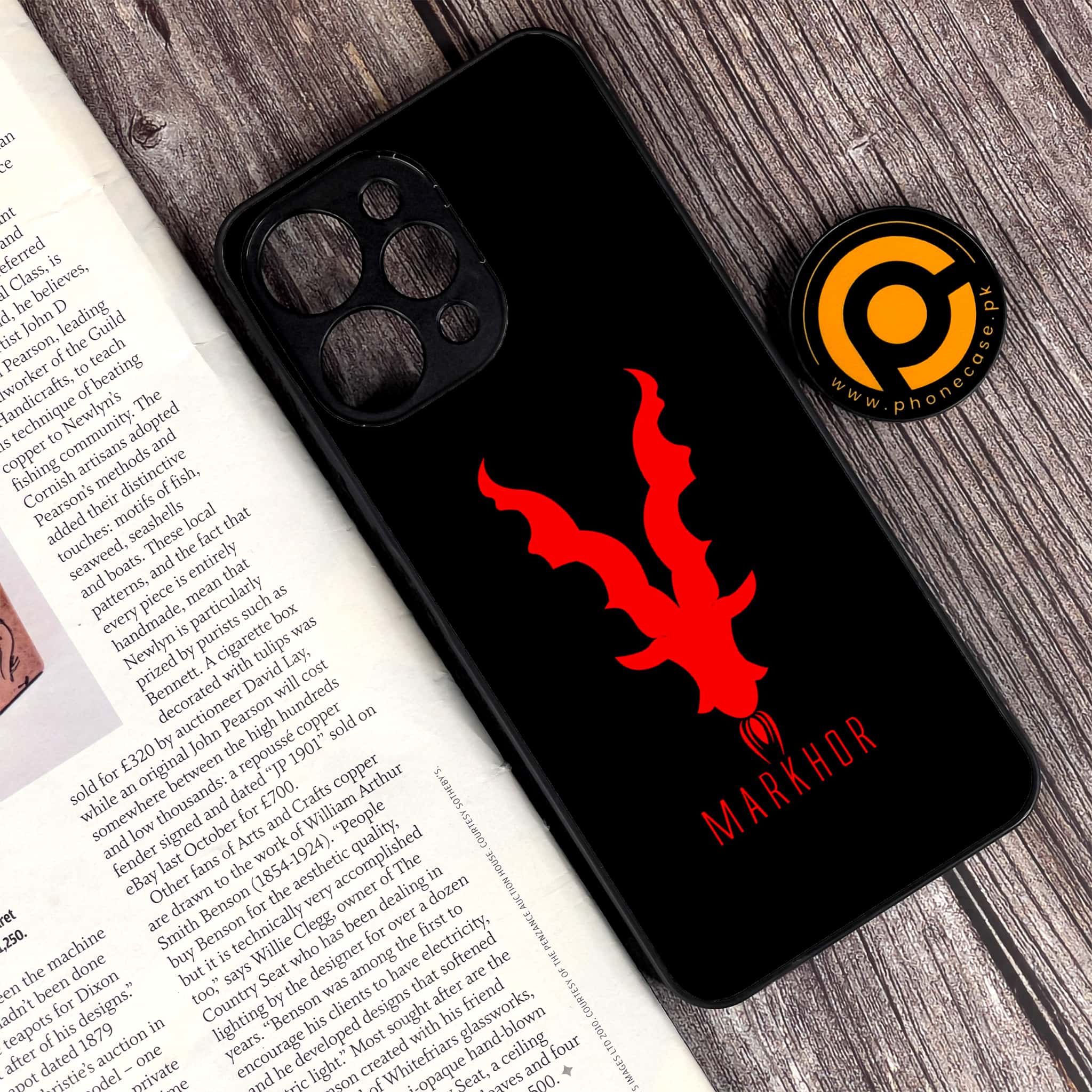 Xiaomi Redmi 12 - Markhor Series - Premium Printed Glass soft Bumper shock Proof Case