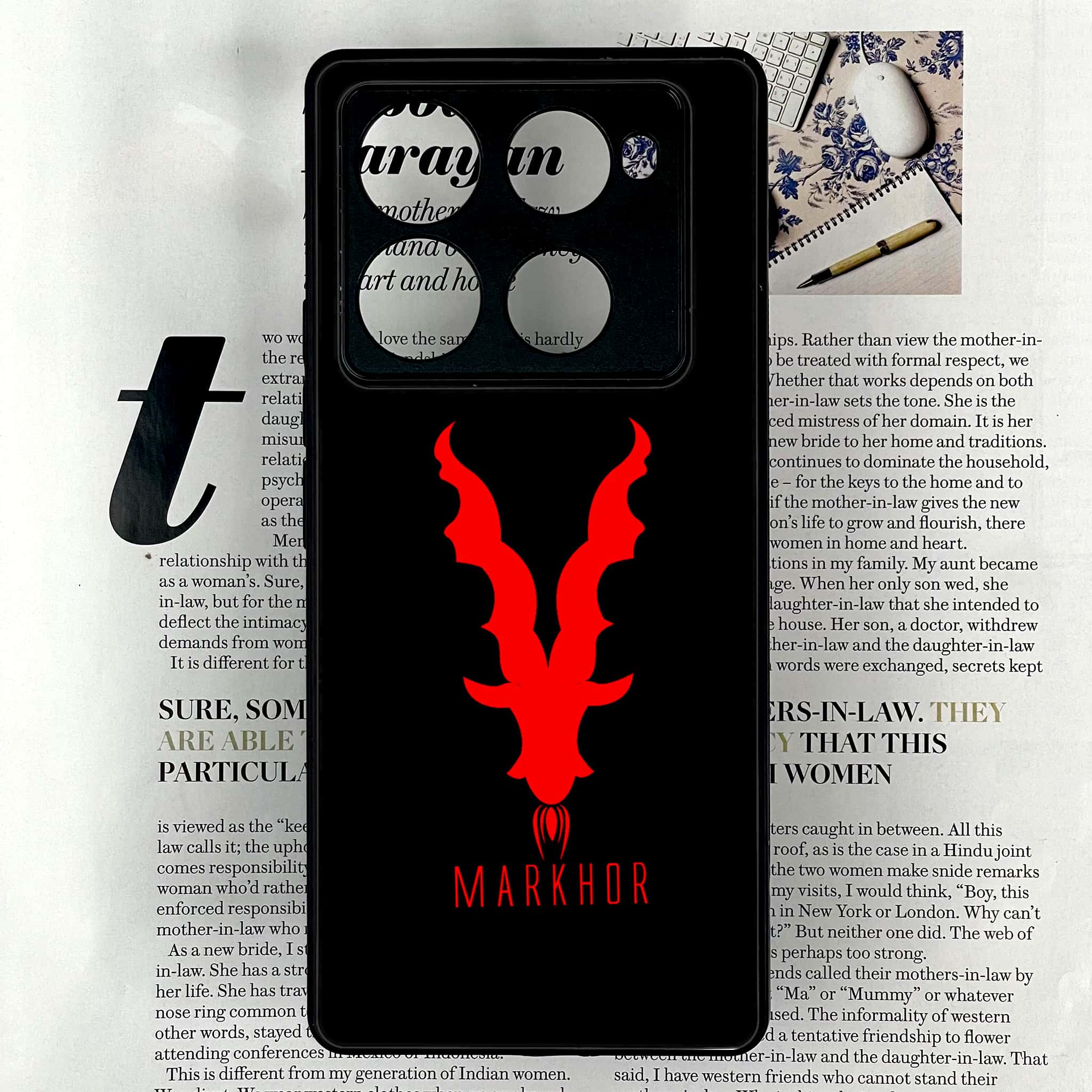 Infinix Note 40 Pro Plus - Markhor Series - Premium Metal Printed soft Bumper shock Proof Case