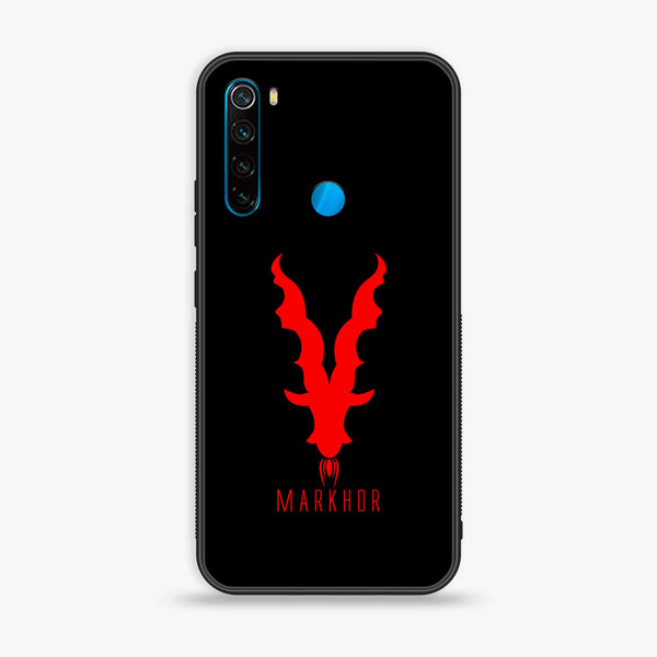 Redmi Note 8 - Markhor Design 10 - Premium Printed Glass soft Bumper shock Proof Case CS-9913