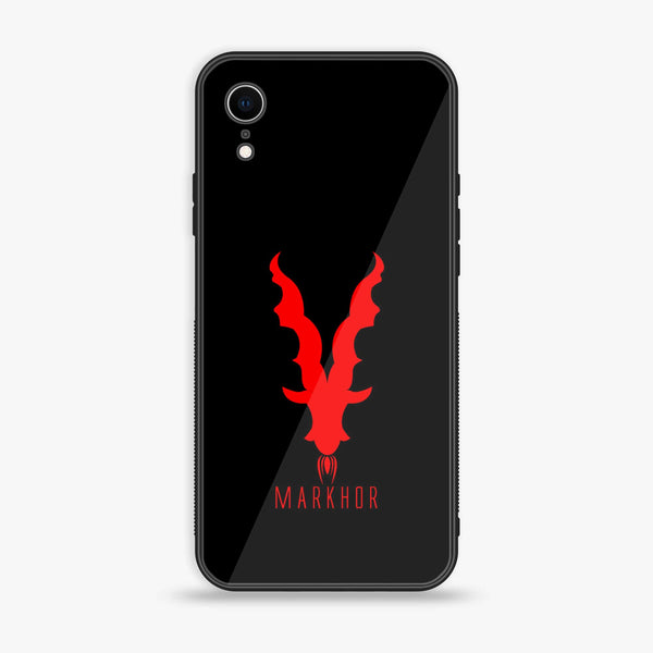 iPhone XR - Markhor Design 10 - Premium Printed Glass soft Bumper shock Proof Case CS-20174