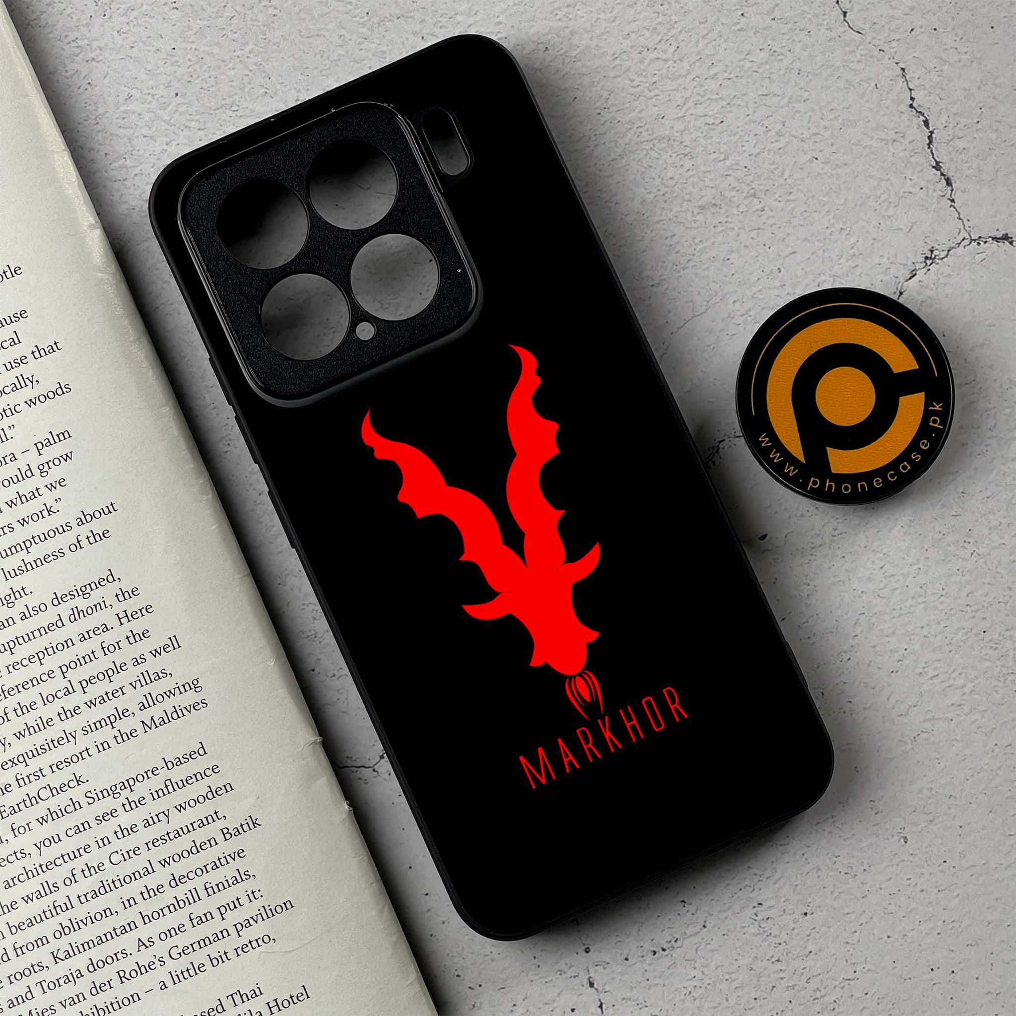 Xiaomi 15 - Markhor Series - Premium Metal Printed soft Bumper shock Proof Case