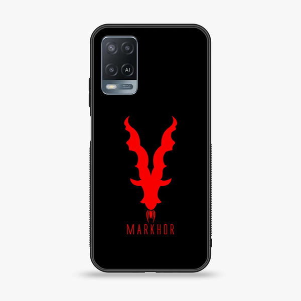OPPO A54 - Markhor   Design 10- Premium Metal Printed soft Bumper shock Proof Case  CS-38633