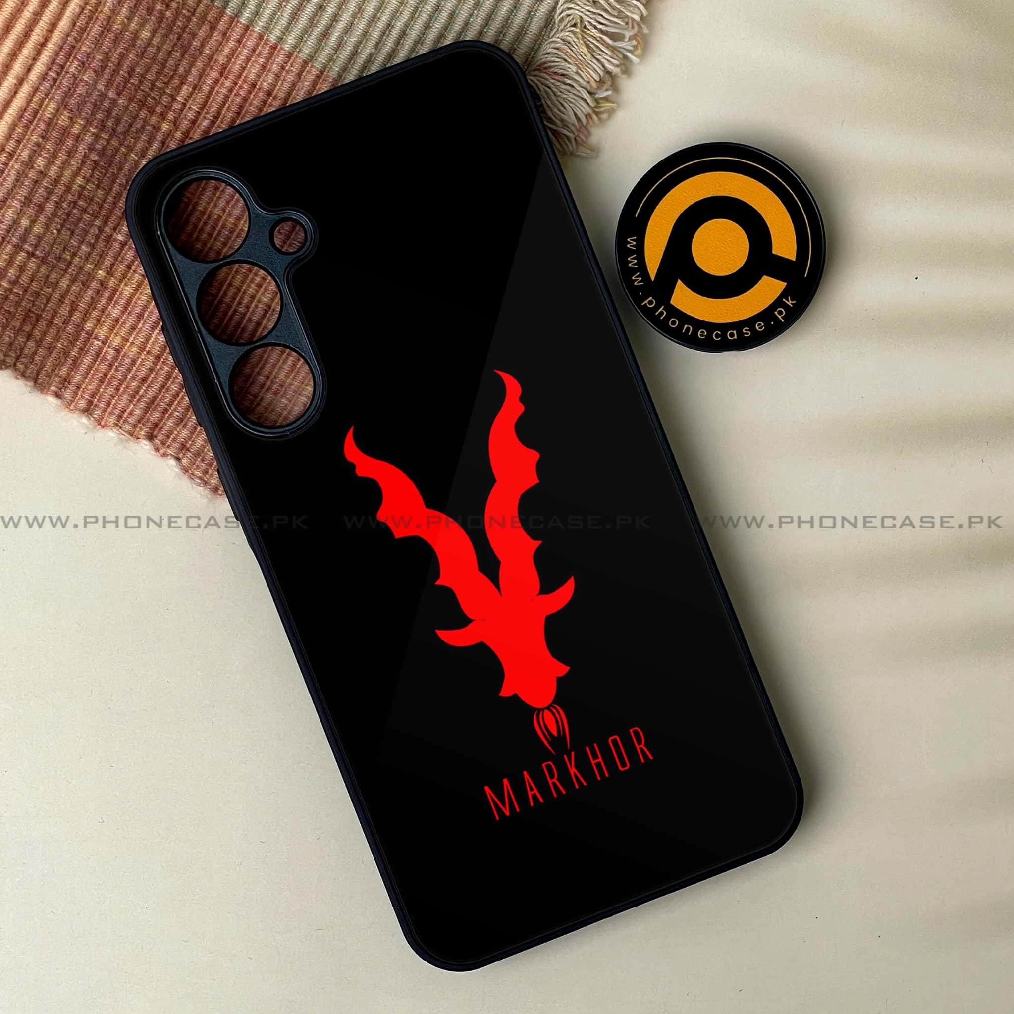 Samsung Galaxy S24 FE - Markhor Series - Premium Metal Printed soft Bumper shock Proof Case