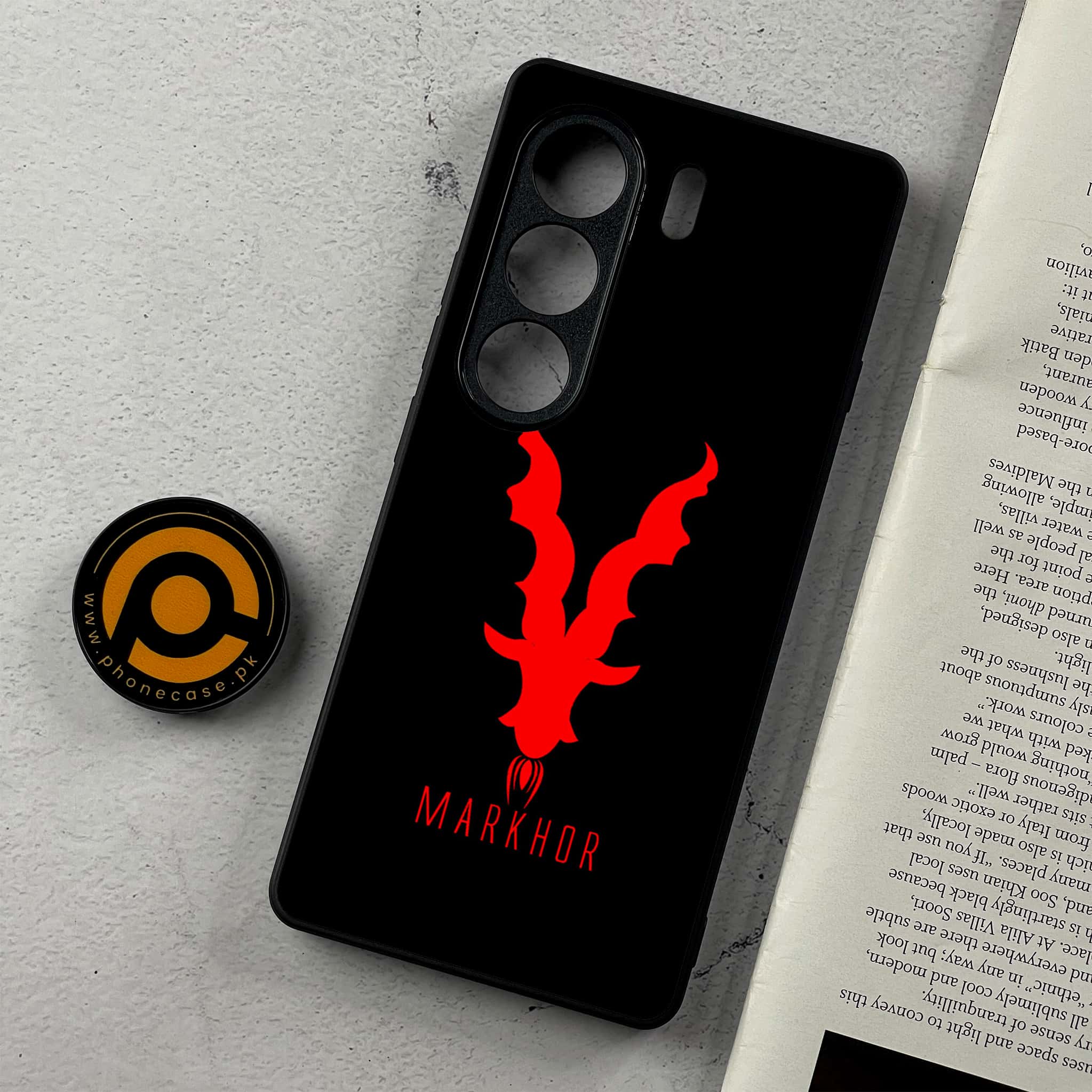 Tecno Camon 40 - Markhor Series - Premium Metal Printed Soft Bumper Shockproof Case