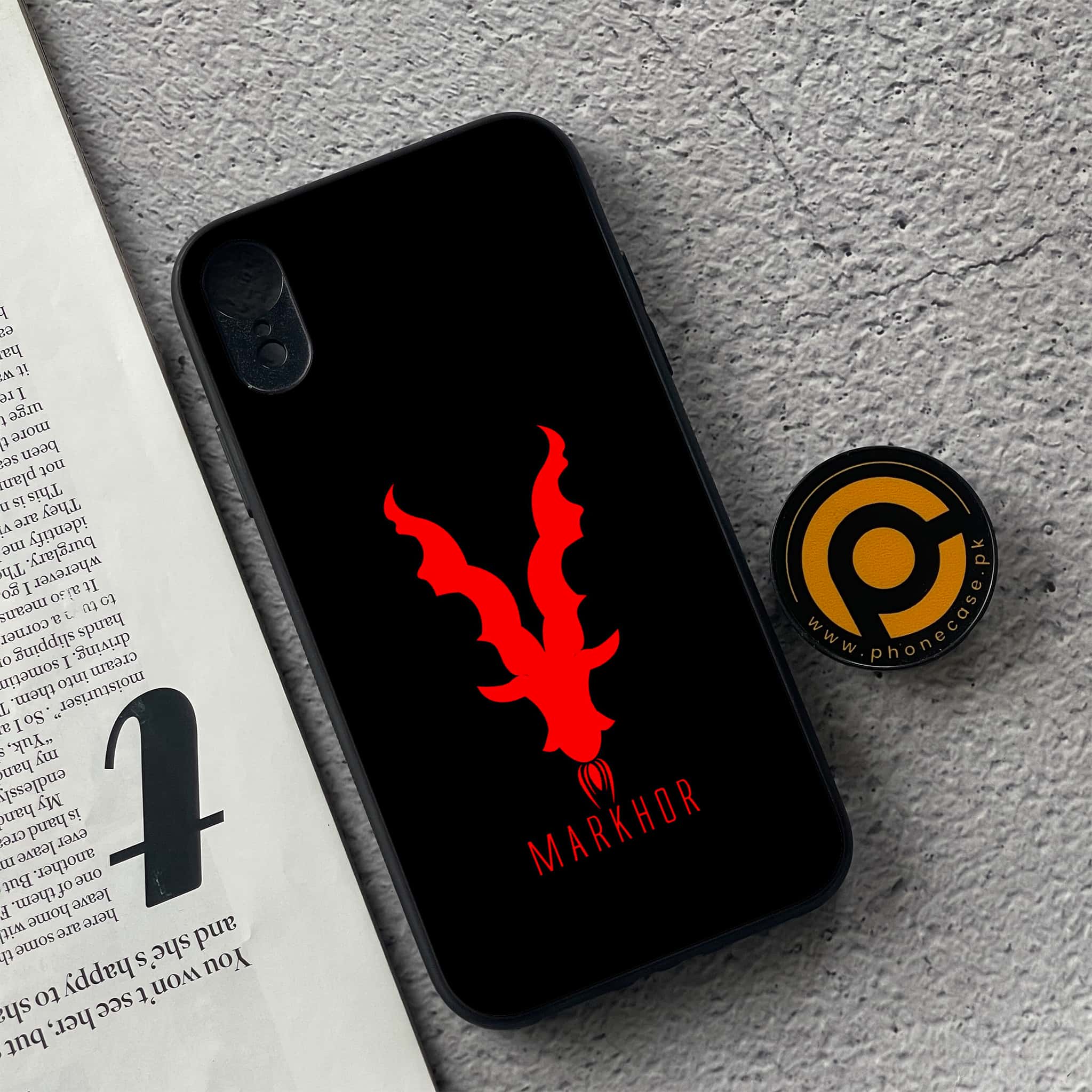 iPhone XR - Markhor Series - Premium Metal Printed soft Bumper shock Proof Case