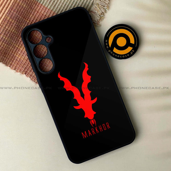 Samsung Galaxy A14 - Markhor Design 10 - Premium Printed Glass soft Bumper shock Proof Case CS-23245