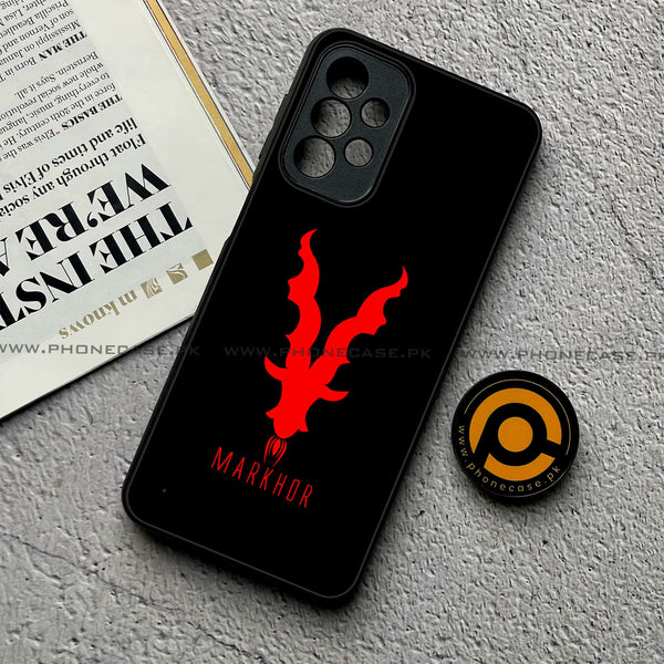 Samsung Galaxy A23 - Markhor Design 10  - Premium Metal  Printed soft Bumper shock Proof Case  CS-27700