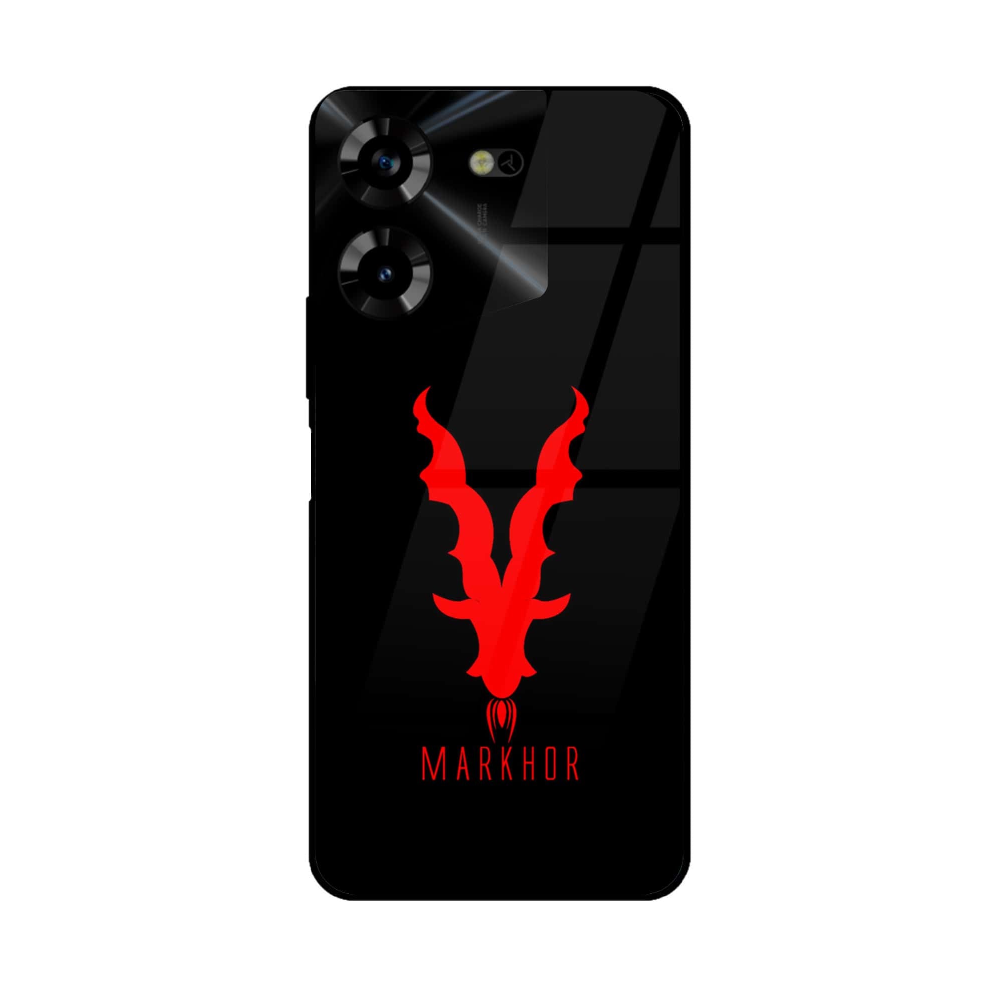 Tecno Pova 5 Pro - Markhor Series - Premium Printed Glass soft Bumper shock Proof Case