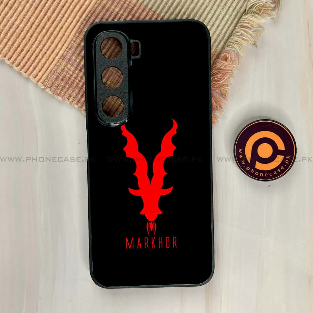 Infinix Hot 60i - Markhor Series - Premium Metal Printed soft Bumper shock Proof Case