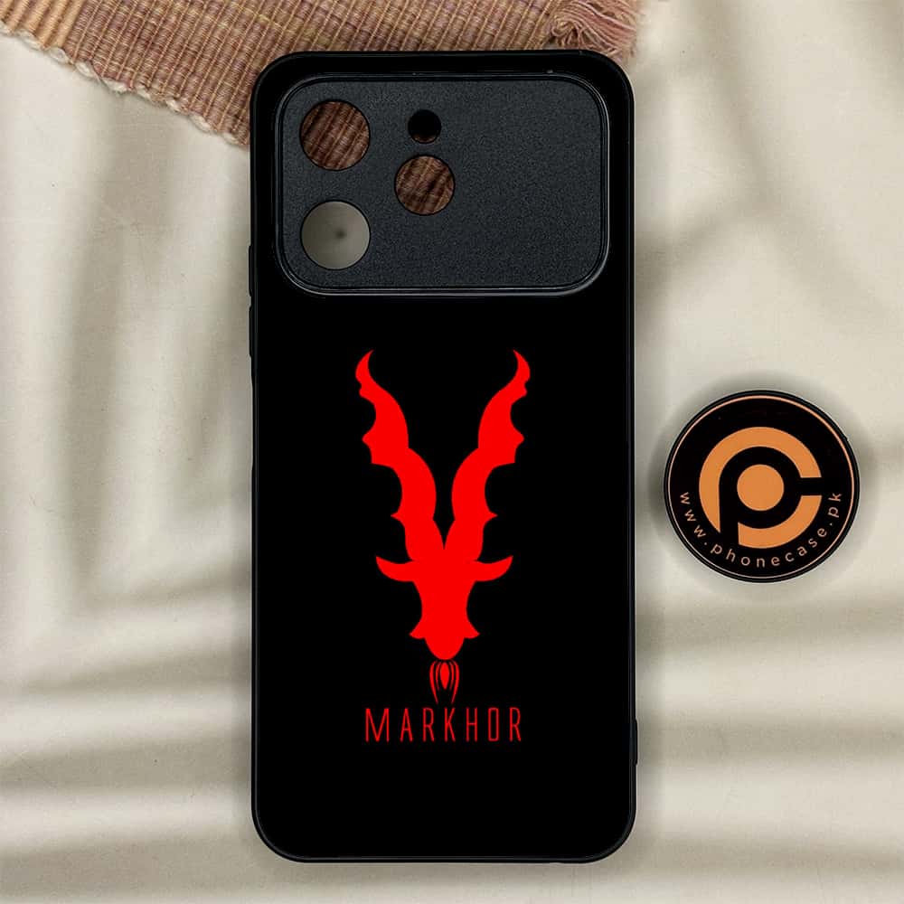 Tecno Spark 40 - Markhor Series - Premium Metal Printed soft Bumper shock Proof Case