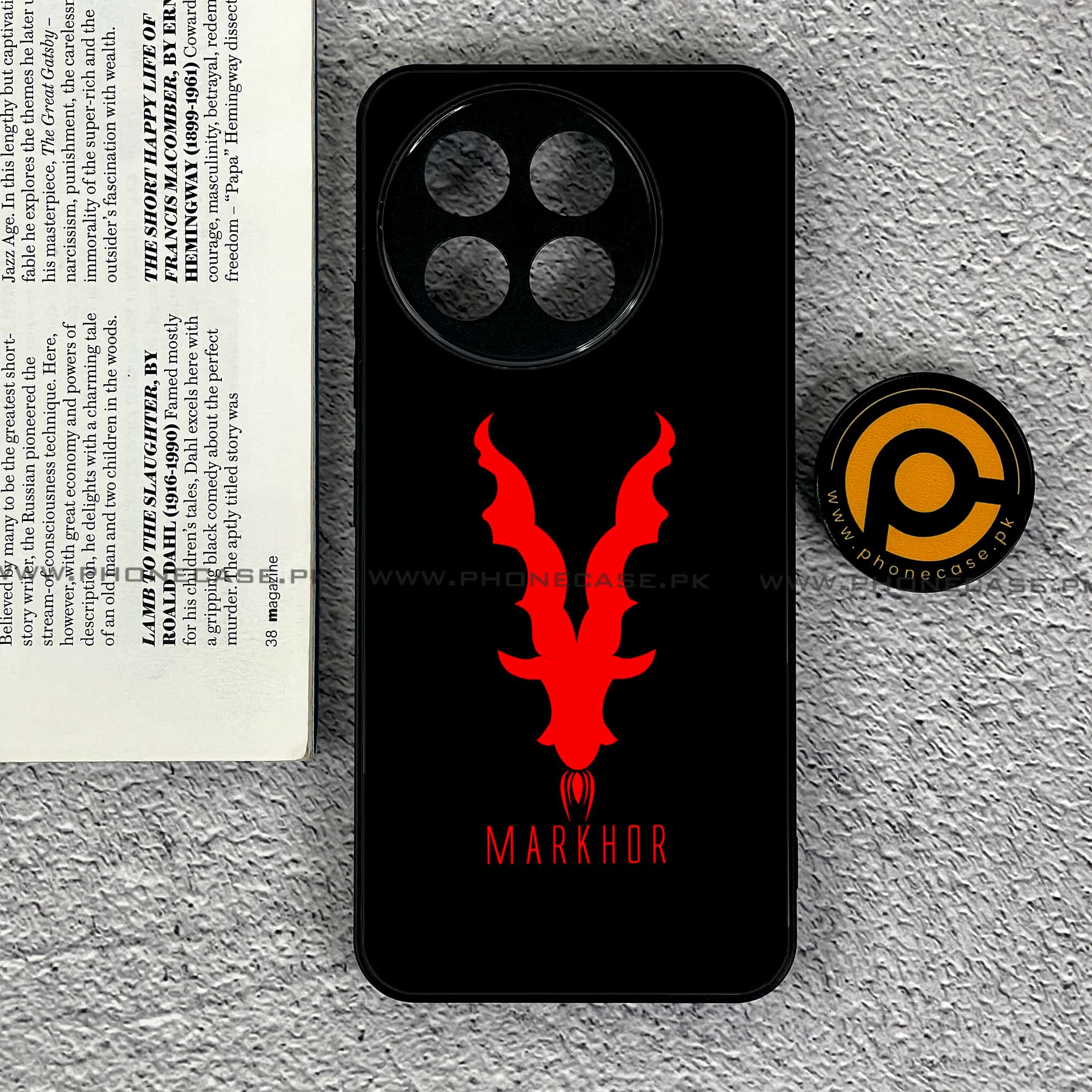 OnePlus 13R - Markhor Series - Premium Printed Glass soft Bumper shock Proof Case