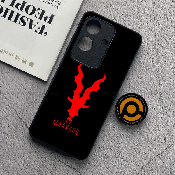 Realme Note 60x - Markhor Design 10  - Premium Metal  Printed soft Bumper shock Proof Case CS-39495