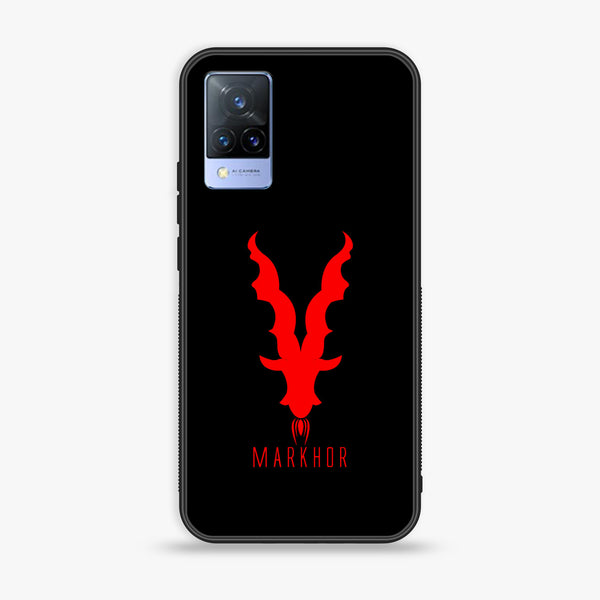 Vivo V21 - Markhor Design 10 - Premium Printed Glass soft Bumper shock Proof Case CS-20173