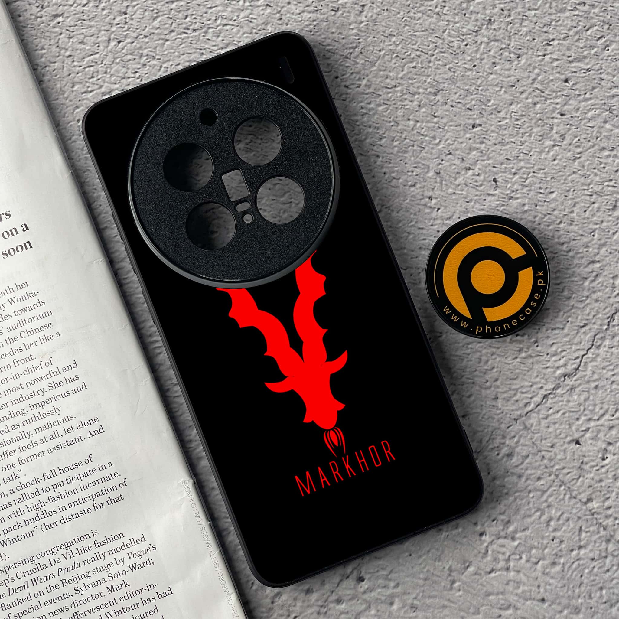 Vivo X200 Pro - Markhor Series - Premium Metal  Printed soft Bumper shock Proof Case