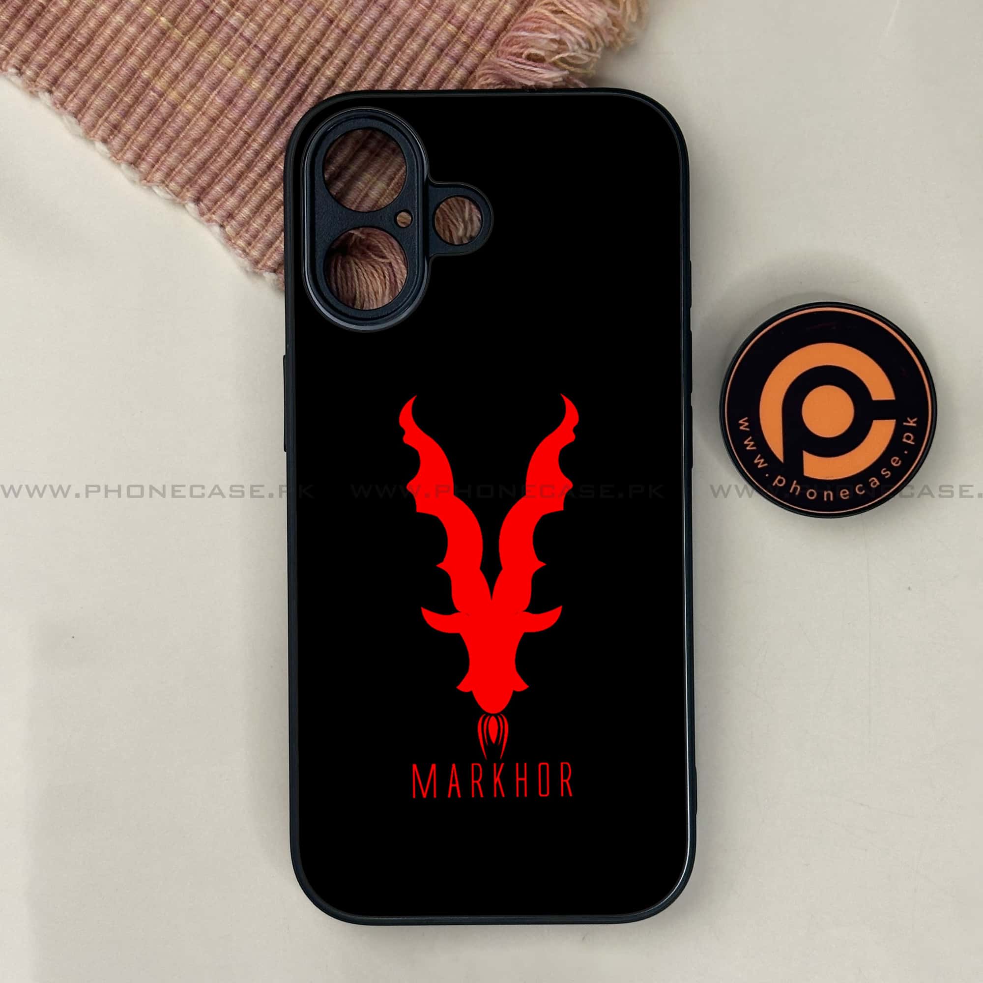 iPhone 17 - Markhor Series - Premium Printed Glass soft Bumper shock Proof Case