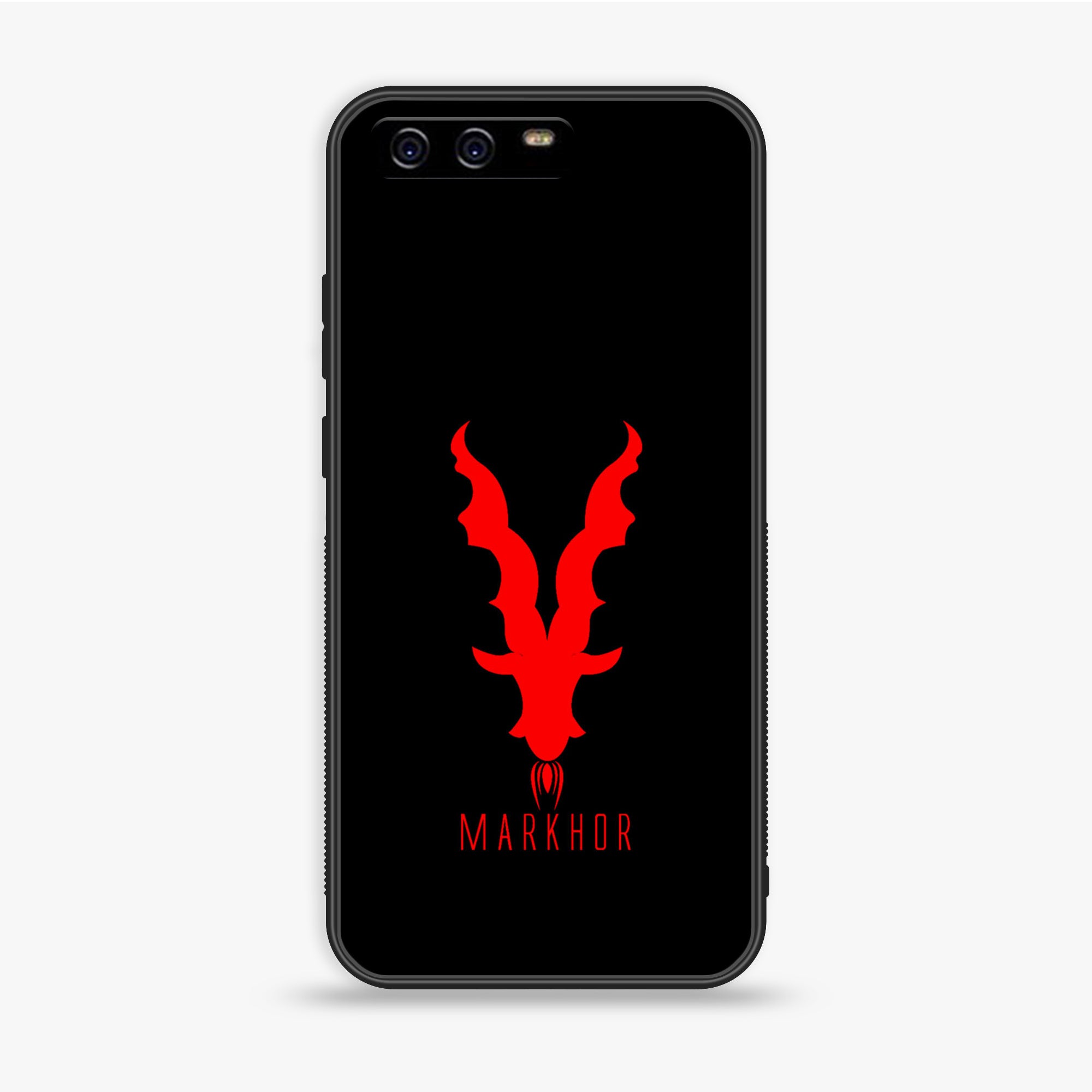 Huawei P10 Plus - Markhor Series - Premium Printed Glass soft Bumper shock Proof Case