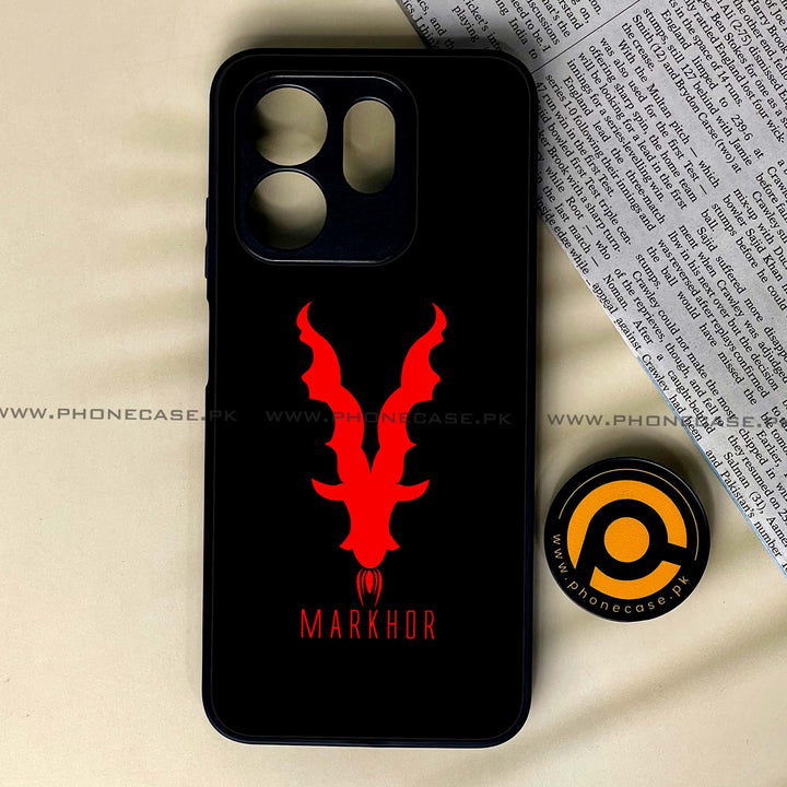 Infinix Hot 50i - Markhor Design 10 - Premium Metal Printed soft Bumper shock Proof Case CS-46414