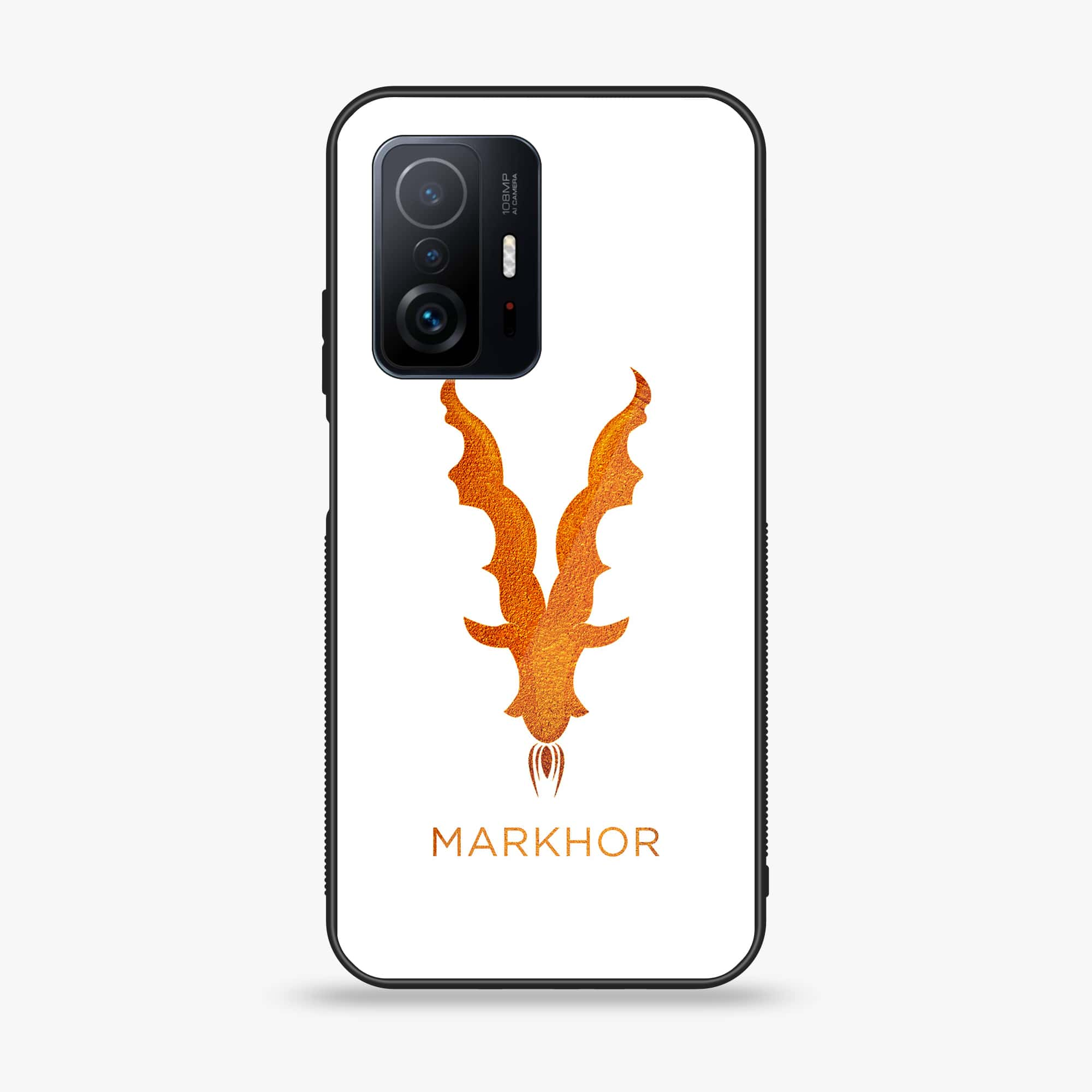 Xiaomi 11T - Markhor Series - Premium Printed Glass soft Bumper shock Proof Case