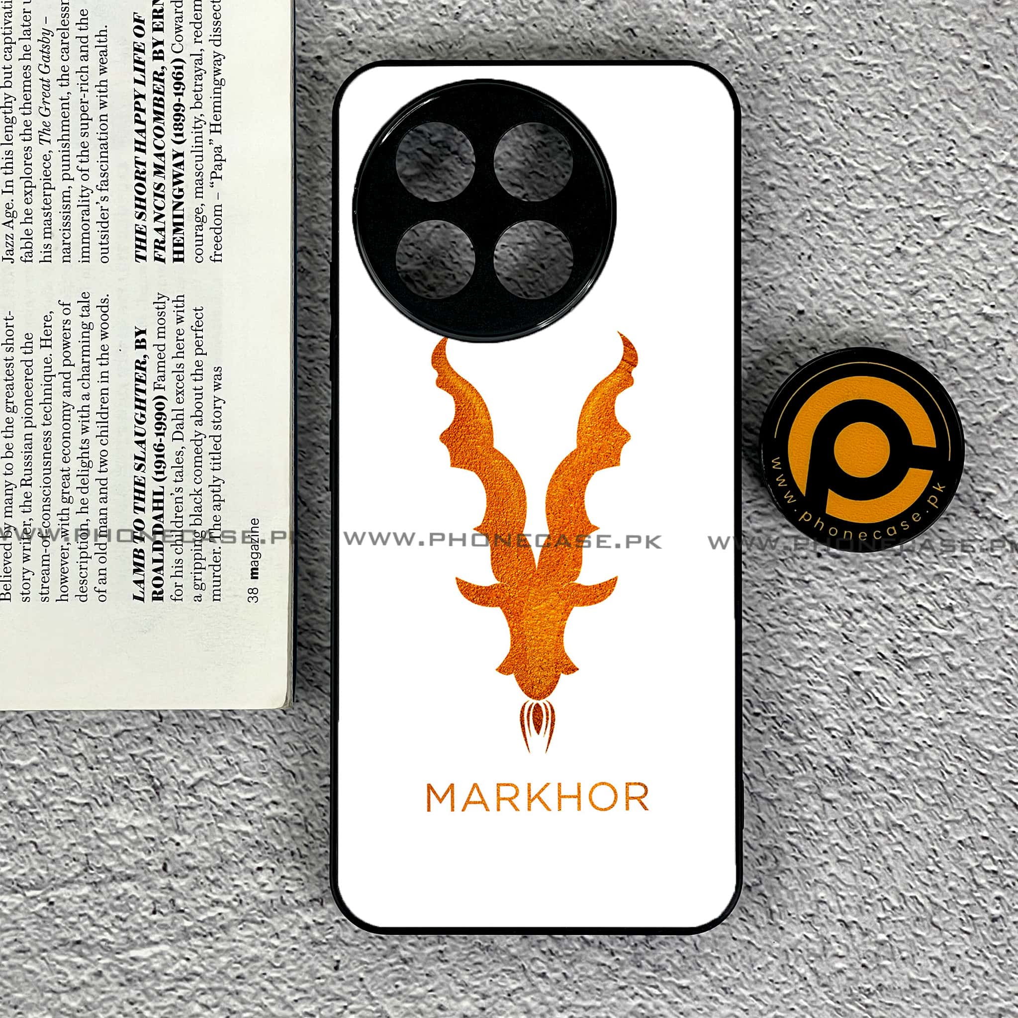 OnePlus 13R - Markhor Series - Premium Printed Glass soft Bumper shock Proof Case