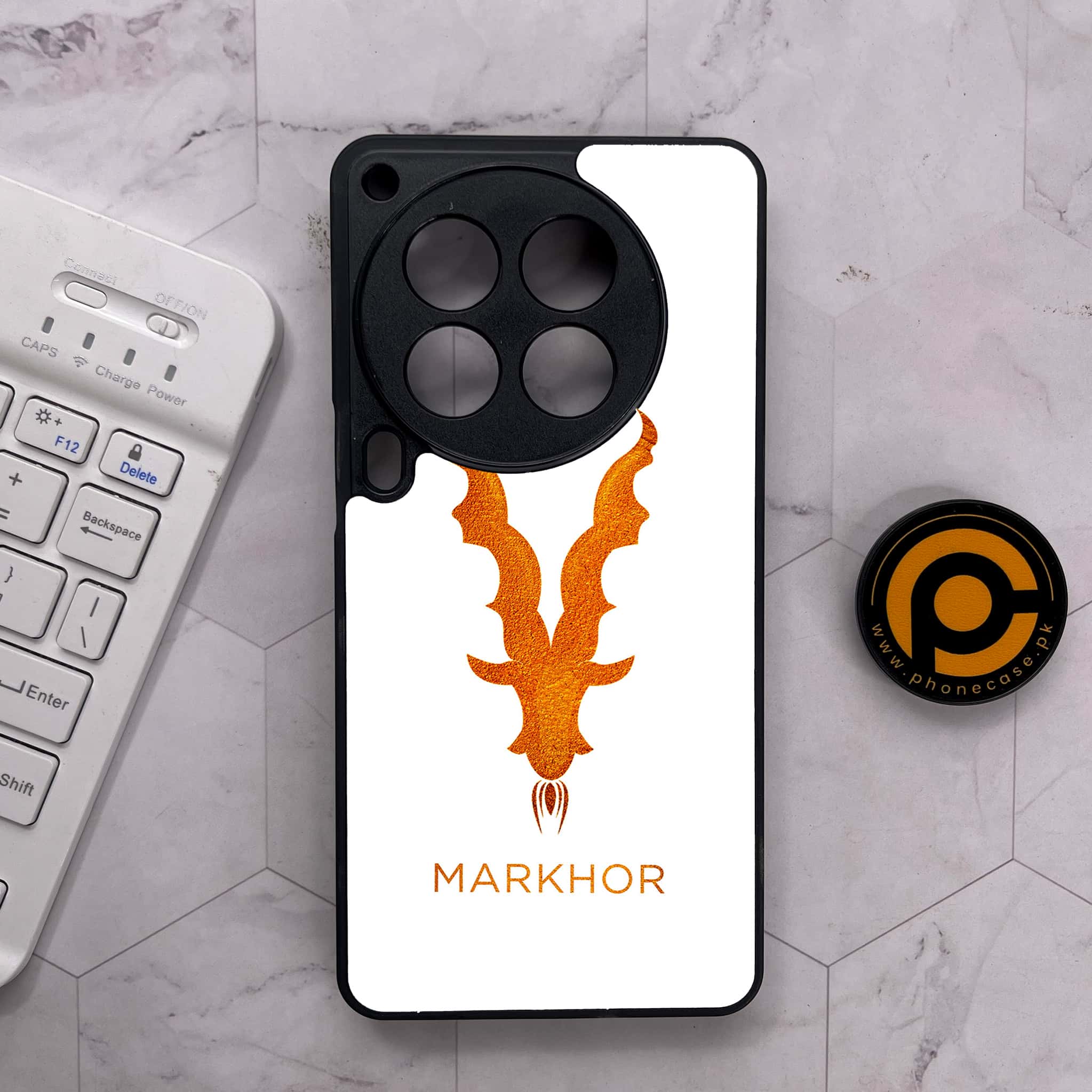 Tecno Camon 30 Premier - Markhor Series - Premium Metal Printed soft Bumper shock Proof Case