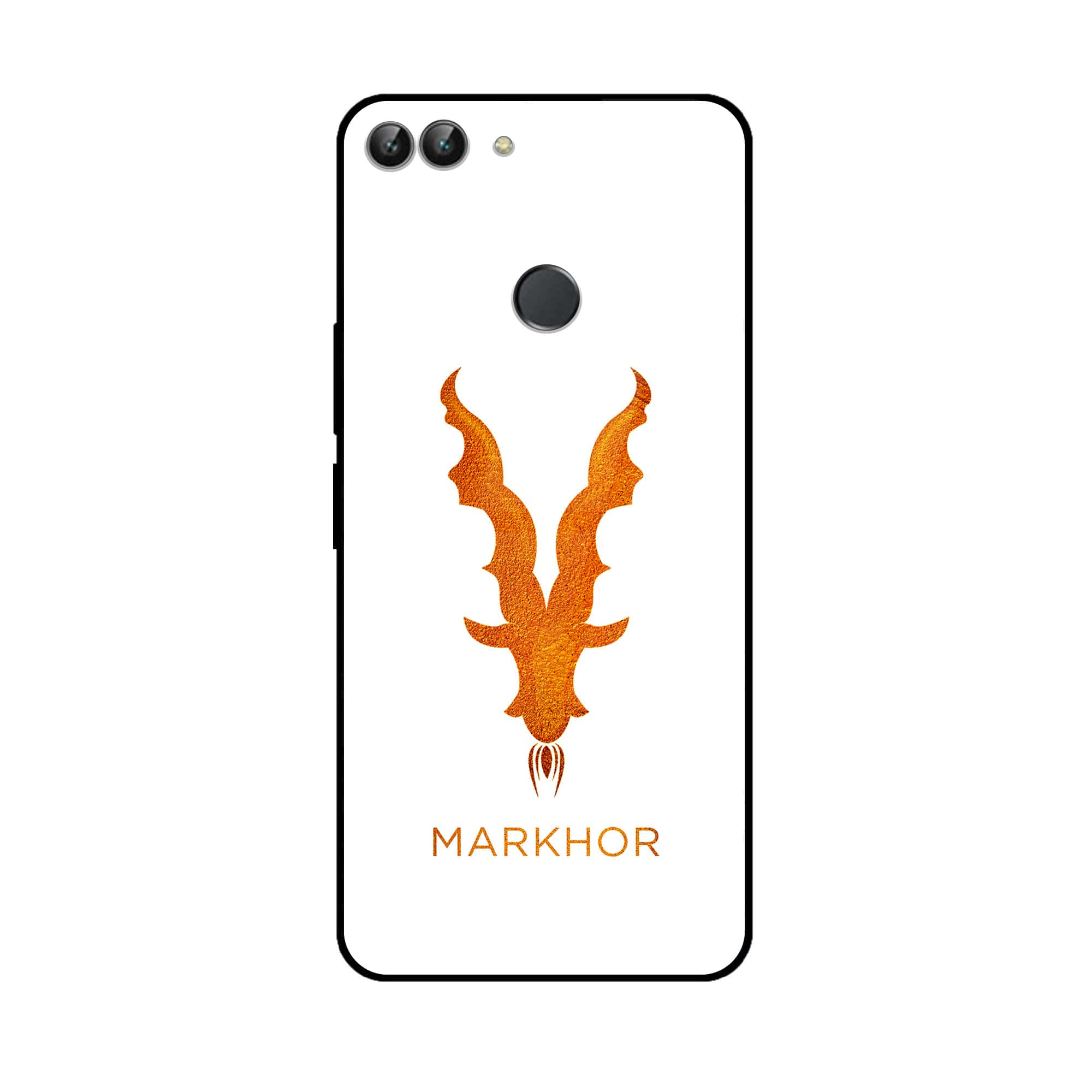 Huawei P Smart - Markhor Series - Premium Printed Glass soft Bumper shock Proof Case